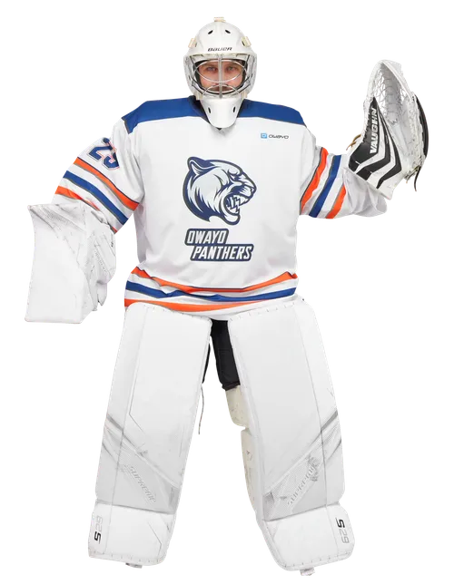 Das Model ist 175 cm groß und trägt Größe Goalie-XL